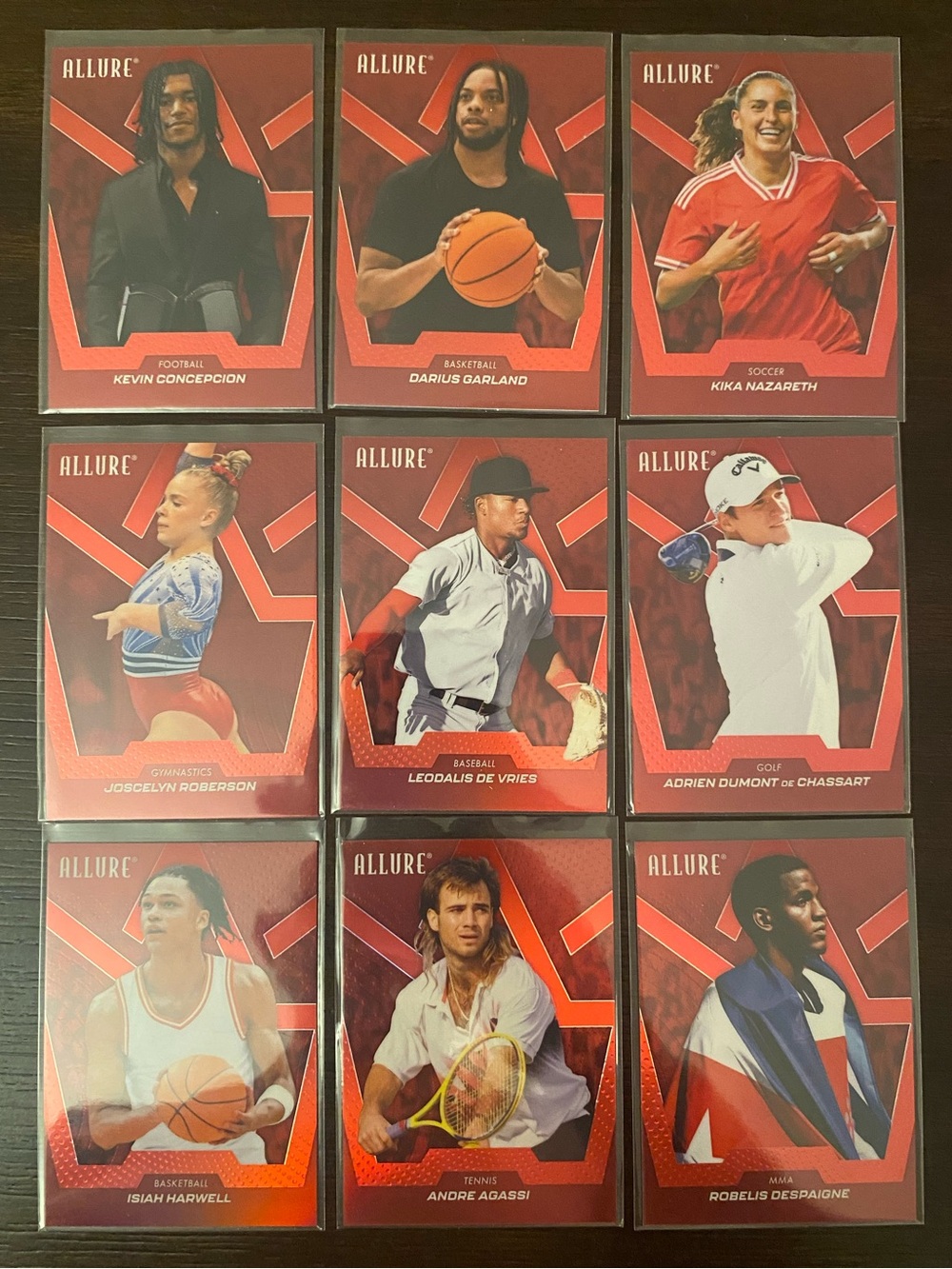 2025 Allure Goodwin Champions Red Rainbow Lot (9 Cards)